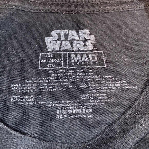 Men’s Star Wars Mandalorian T-Shirt Size 4X - Picture 3 of 4